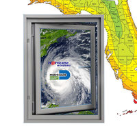 Ventana Antihuracanes Plegable Moderna de Acero Inoxidable para Zonas de Huracanes en China con Certificado NFRC NOA