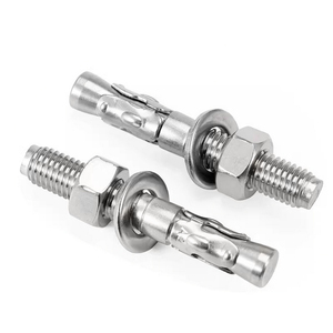 Bullone a Cuneo in Acciaio Inox per Ancoraggio in Calcestruzzo, Dispositivo di Fissaggio a Espansione per Lavori di Ancoraggio su Muri di Fondazione e Costruzioni a Terra - Product Image 1