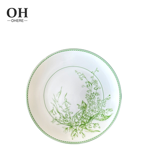 Bán buôn cao cấp xương Trung Quốc bellflower sứ Bộ đồ ăn Bộ sạc tấm món ăn trang trí vajilla cho Đảng và đám cưới - Product Image 4