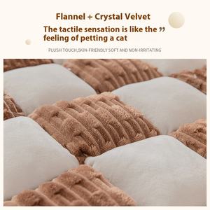 ज्यामितीय पैटर्न बुन बे विंडो मोटी प्लुश गैर-पर्ची घर टैटू चटाई सार्वभौमिक सभी मौसमों सोफे कुशन - Product Image 2