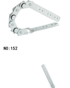 Bisagra de Cierre Suave para Respaldo de Sofá, con Forma de Pétalo de Flor, 7 Clavos, 8 Secciones, Bidireccional, Plateada, Accesorio para Muebles de Sala de Estar - Product Image 2