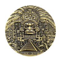 Mexique civilisation maya pyramide médaille commémorative maya personnalisé médaillon maya souvenirs culture cadeaux