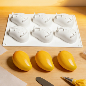 Moule à glaçons en silicone, design fruits, qualité alimentaire, congélation rapide et facile à démouler, pour pâtisserie et aliments pour bébés - Product Image 1