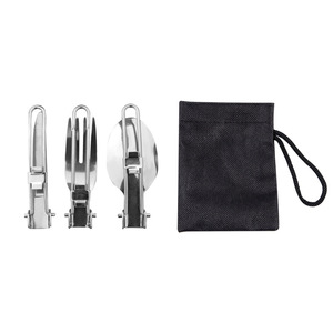Juego de Utensilios de Cocina Portátiles para Exteriores, para 1-2 Personas, de Aleación de Aluminio Antiadherente, Ligero, para Acampar, con Bolsa de Transporte - Product Image 1