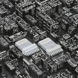 หัวชาร์จ I-Phone 8ขา <span class=keywords><strong>USB</strong></span> ชนิด <span class=keywords><strong>B</strong></span> iOS หัวต่อตัวผู้90องศา2.4A สแตนเลส SMT - Product Image 4