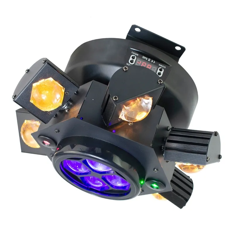 Vendita calda 150W Rgbw 4 in1 4 Bee Eye 6 Head Dmx512 Scanner Laser Led Stage Light per Dj Disco Bar