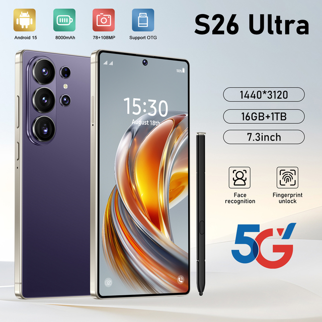 Best Factory Price S26 Ultra Advanced Configuration Phone Ultra HD Camera High-Definition