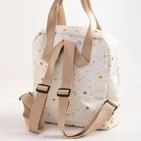 Sac à dos en toile à motif spatial, sac d'école de grande capacité, sac à livres imprimé étoiles de la constellation avec poche à rabat, sangle réglable