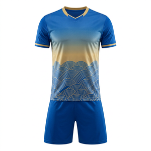 Maillot de football pour enfants avec nom personnalisé imprimé, manches courtes, séchage rapide, tissu respirant de haute qualité, vêtements de sport d'hiver - Product Image 1