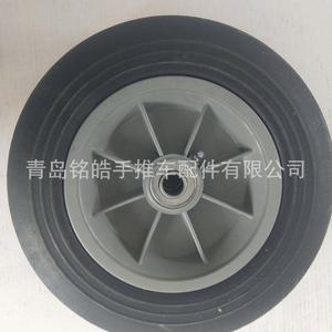 Qingdao Minghao 10 Inch Solid Rubber Caster Wheel Gray Firm Tread <b>For</b> Handcart <b>Tool</b> <b>Cart</b> Luggage <b>Cart</b> - Product Image 2