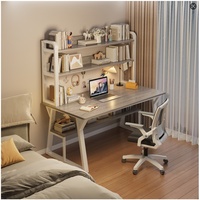 Bureau d'ordinateur Zhishuyunfang pour la maison, chambre d'étudiant, avec étagère intégrée, idéal pour l'étude et l'écriture, parfait pour appartement locatif ou bureau