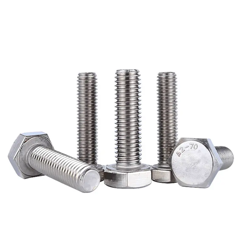 Stainless Steel Bolt And Nut M16 X 100 M10x125 316 Grade M38 M26 Perno Hexagonal M8x2 M32 Bolts 5.8 Fasteners And Bolts