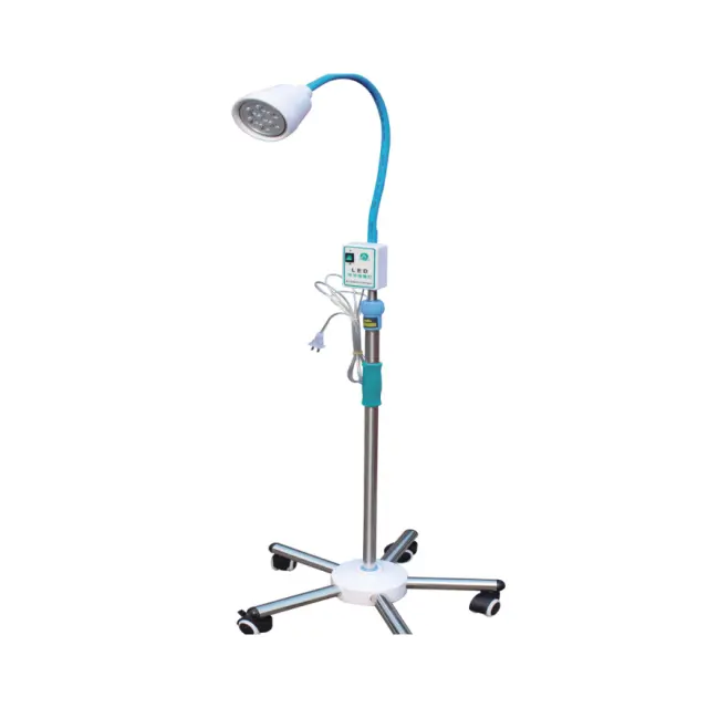 Luce portatile medica dell'esame della lampada dell'alogeno del collo di cigno Mobile con il supporto