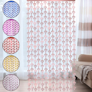 Décoration de fête en gros Diamant 1*2M Toile de fond dorée Rideaux à franges en feuille de clinquant métallique - Product Image 2