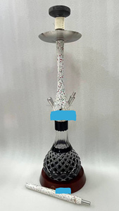 <span class=keywords><strong>Wookah</strong></span> Golden Hookah en acier inoxydable avec base en verre, ensemble de chicha de luxe haut de gamme, vente en gros d'usine - Product Image 5