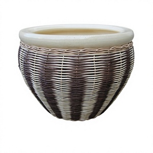 Macetas de Cerámica Estilo Coreano Moderno, Mini, sin Esmalte, con Orificio de Drenaje, Ecológicas, para Plantas Suculentas - Product Image 1