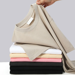 T-shirts en coton doux avec logo personnalisé de haute qualité 260 g/m² T-shirt en coton vierge pour hommes Vente en gros - Product Image 1