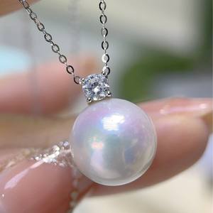 Collier pendentif en perle d'eau douce violette, style simple Zhuji, mode classique, style Daifei, vente en gros, accessoire de luxe léger - Product Image 4