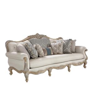 เฟอร์นิเจอร์ห้องนั่งเล่นไม้เนื้อแข็งสไตล์คลาสสิกแบบอังกฤษ โซฟาสำหรับหลายคน เหมาะสำหรับโรงแรมและวิลล่า สามารถปรับแต่งได้ ขายตรงจากโรงงาน - Product Image 1