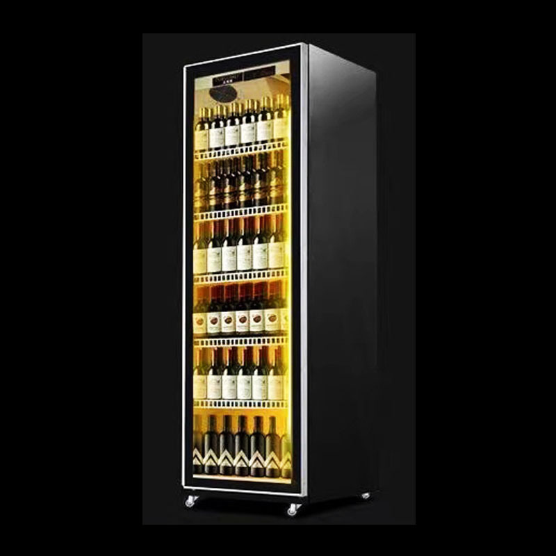 Glass Door Beverage Red Wine Display