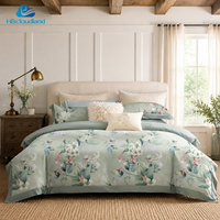 Ropa de Cama Cloudland con Certificación OEKO-TEX, Auditada por BSCI, 300 Hilos, Estampado Vegetal, Alta Densidad, Transpirable, Ecológica, Premium, 100% Algodón