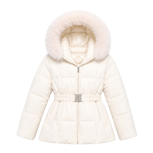 Manteau d'hiver long et chaud pour femme, <span class=keywords><strong>en</strong></span> duvet de canard blanc, avec <span class=keywords><strong>col</strong></span> <span class=keywords><strong>en</strong></span> vraie <span class=keywords><strong>fourrure</strong></span> de renard, coupe ajustée, doudoune personnalisée - Product Image 4