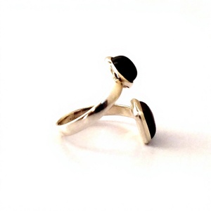 2023 nouveauté 925 argent pierres précieuses anneaux réglable véritable améthyste ouvert bijoux en argent Sterling lunette réglage incrustation anniversaire - Product Image 5