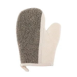 High Quality Body Scrub Gloves Loofah and Sponge Exfoliating Bath Mitt with Peeling Function