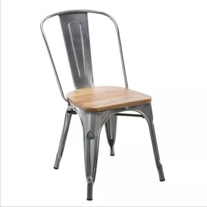 Silla de Comedor Tolix Duradera y Moderna para Cafetería y Restaurante, Diseño <span class=keywords><strong>Industrial</strong></span>, Apilable, de Hierro, Precio Barato al por Mayor, Muebles <span class=keywords><strong>Vintage</strong></span> para el Hogar - Product Image 6