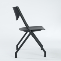 Nouvelle chaise pliante de formation de chaise en plastique moderne avec table et accoudoir avec table d'écriture pour les étudiants