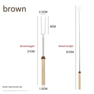 Forchette Telescopiche in Legno da 32 Pollici per Arrostire Marshmallow e Barbecue - Product Image 5