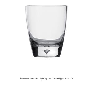 แก้วบอร์มิโอลี ร็อคโค ลูน่า DOF 34 ซล. สูง 10.8 ซม. เส้นผ่านศูนย์กลาง 8.7 ซม. - Product Image 3