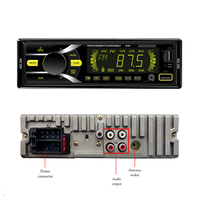 Amprime — autoradio bluetooth, 1din, lecteur multimédia mp3, écran lcd, 2 ports usb, pour voiture, transmetteur fm