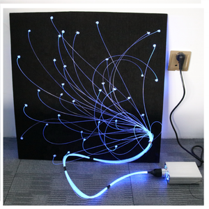 Panneaux acoustiques LED modernes à brancher 16W, design étoile aléatoire RGBW 8 couleurs, luminaires muraux centraux pour éclairage nocturne - Product Image 1