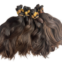 Cheveux humains vierges non traités, lisses et soyeux, en vrac, cuticules entièrement alignées, cheveux bruts, sans perte ni nœuds, vente en gros d'usine, fournisseurs de cheveux
