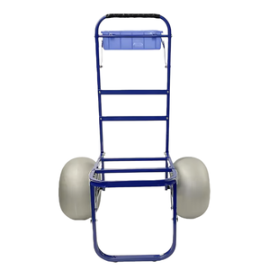 Troli Lipat Portabel Berbahan Aluminium dengan Platform Baja, Dua Roda, untuk Surfboard, Memancing, Pantai, dan Kereta Dorong - Product Image 3