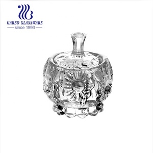 Vaso vaso Della Caramella di Stoccaggio Piatto di Cibo Piccolo Fiocco Decorativo di <span class=keywords><strong>Vetro</strong></span> di Zucchero Ciotola Con Coperchio - Product Image 6