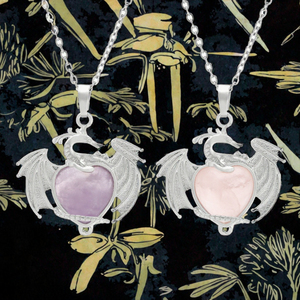 Collier Pendentif Éléphant en Pierre Naturelle Améthyste Opale Plaqué Platine <span class=keywords><strong>CSJA</strong></span>, Bijoux en Cristal de Guérison, Vente en Gros, Cadeau E929 - Product Image 3