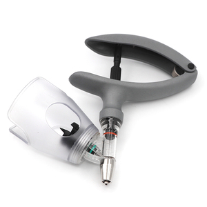 Liều lượng có thể điều chỉnh gia cầm thú y Pistol ống tiêm <span class=keywords><strong>5ml</strong></span> liên tục vaccine giữ chai ống tiêm cho gia súc cừu - Product Image 4