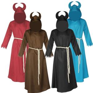Halloween démon seigneur Costume adulte hommes médiéval diable Cosplay cape avec corne - Product Image 1