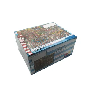 Quebra-cabeças DIY educacionais personalizáveis para adultos e crianças, jogo de brinquedo de desenho animado com 3000 peças