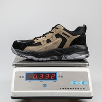 OEM/ODM Chaussures de sécurité de travail respirantes tissées volantes, mi-hautes, antidérapantes et souples