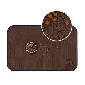 14,2 Zoll x 24 Zoll Luxus-Mikrofaser-Haustier-Schüssel matte Moderne Geschirr trocknungs matte mit rutsch fester Rückseite für Haustiere - Product Image 4