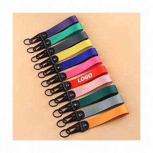 Porte-clés en fer personnalisable - Porte-clés de voiture durable avec sangle en cuir, impression numérique, technique FREEFORM, idéal pour la promotion - Product Image 1