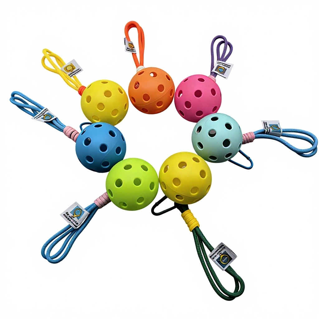 Pickleball Keychains & Accessories Novel Mini Charms Ball Size 7.4cm Gift Items