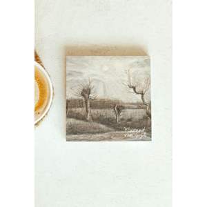 Posavasos de Piedra Individual de la Serie Vincent Van Gogh, Diseño Cuadrado 93, para Regalo Empresarial o Promocional - Product Image 1