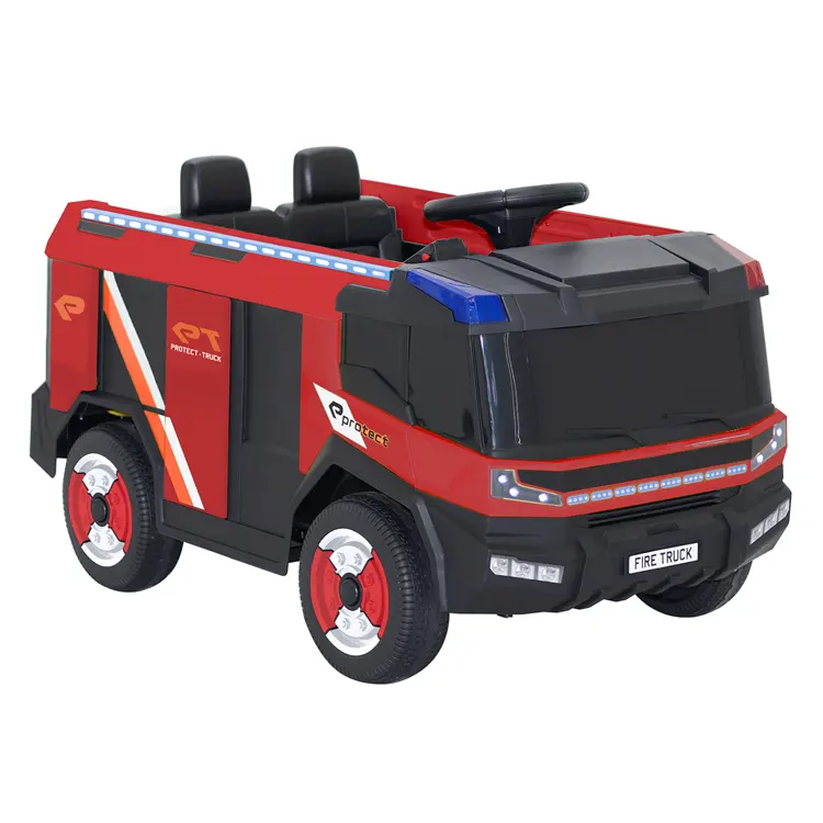 Groothandel Afstandsbediening Kinderen Auto Brandweerwagen Speelgoed 12V Batterij Rit Op Auto Kids Elektrische Politie Brandweerwagen