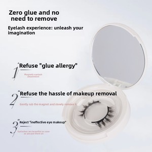 Juego de pestañas postizas magnéticas, nuevas pestañas de girasol, naturales, gruesas, de visón, venta al por mayor de fabricantes. - Product Image 2