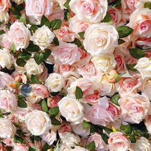 Arco de Boda Decorativo con Flores Artificiales de Champán Hechas a Mano, Pared de Rosas de Tela de Seda Premium para una Romántica Despedida de Soltera, Decoración para Cuarto de Bebé - Product Image 5