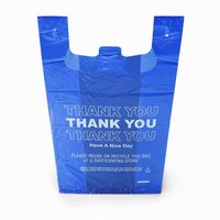 Sacs en plastique HDPE pour supermarchés et commerces de détail, écologiques, recyclables, imprimés sur mesure, de qualité fiable, vert, avec message de remerciement